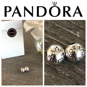 Set of 2 Sterling silver PANDORA clips
